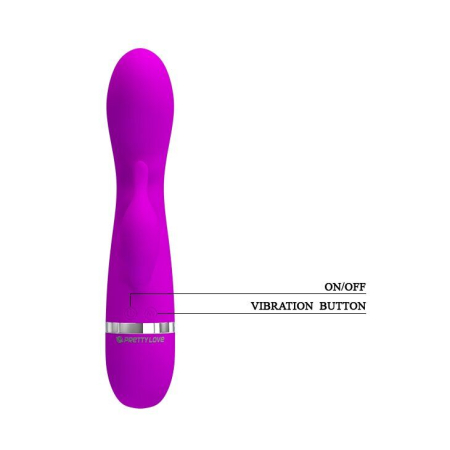 Вибратор с клиторальным стимулятором Pretty Love Hilda vibrator №4