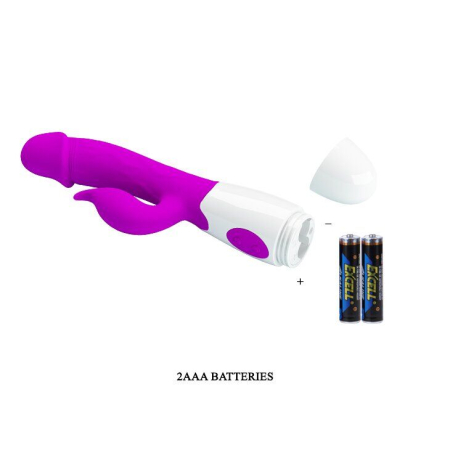 Вибратор с клиторальным стимулятором Pretty Love PETER Vibrator Purple №3