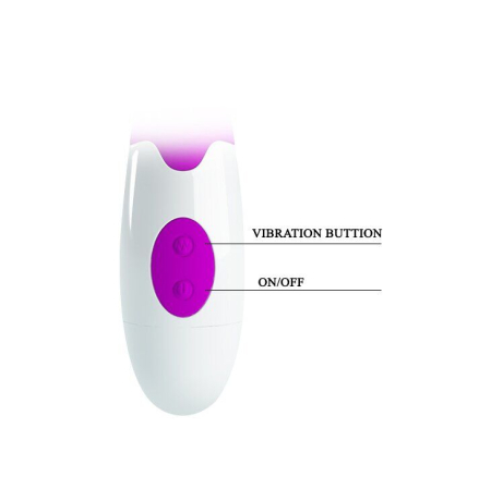 Вибратор с клиторальным стимулятором Pretty Love PETER Vibrator Purple №4