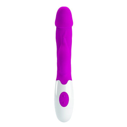 Вібратор із кліторальним стимулятором Pretty Love PETER Vibrator Purple - - фото №6