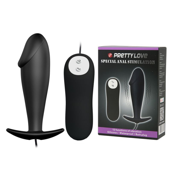 Анальна пробка з вібрацією Pretty Love Vibro butt plag 40 - фото