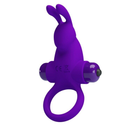 Эрекционное кольцо с вибрацией Pretty Love Vibrant penis ring I Purple - №2
