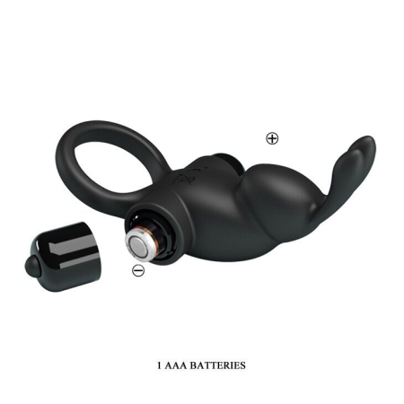 Ерекційне кільце Pretty Love Vibrant penis ring I Black - фото №5