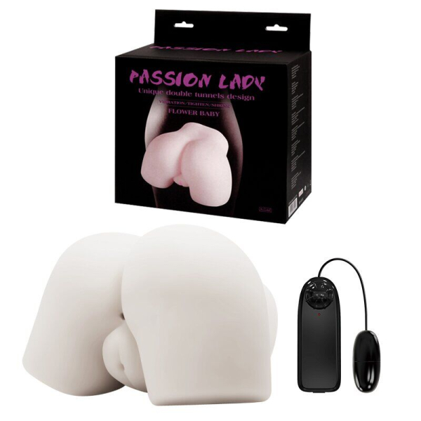 Мастурбатор вагіну та анус з вібрацією Passion Lady Flower Baby - фото
