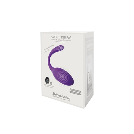 Віброяйце зі стимулятором клітора Adrien Lastic Smart Dream II з пультом LRS, можна під одяг - фото №5