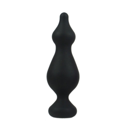 Анальна пробка Adrien Lastic Amuse Big Black (L) з двома переходами, макс. діаметр 4,4 см - фото