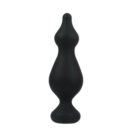 Анальна пробка Adrien Lastic Amuse Big Black (L) з двома переходами, макс. діаметр 4,4 см - фото