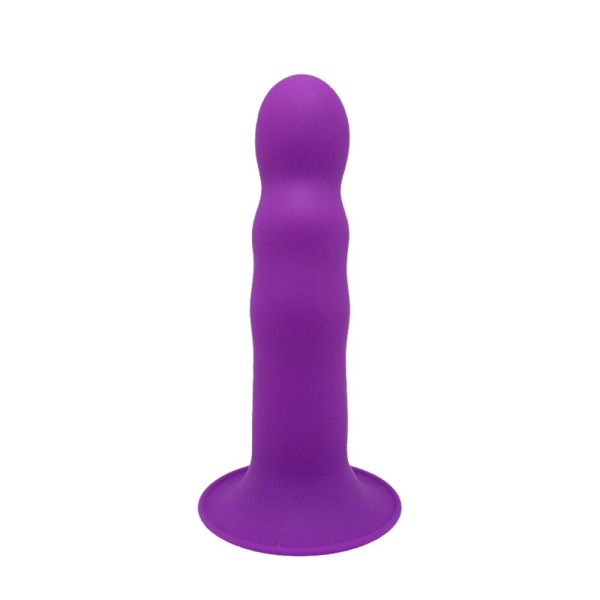 Дилдо з присоскою Adrien Lastic Hitsens 3 Purple, відмінно для страпона, діам. 4,1см, довжина 18,2см 