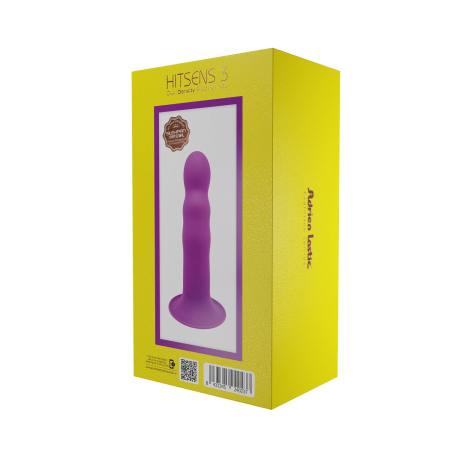 Дилдо з присоскою Adrien Lastic Hitsens 3 Purple, відмінно для страпона, діам. 4,1см, довжина 18,2см №7