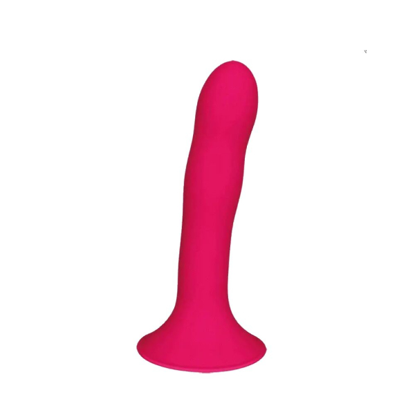 Дилдо з присоскою Adrien Lastic Hitsens 4 Pink, відмінно для страпона, діаметр 3,7см, довжина 17,8см - фото