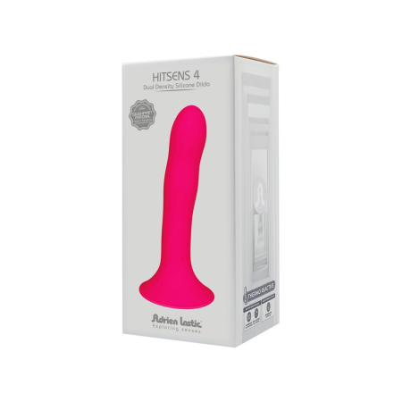 Дилдо з присоскою Adrien Lastic Hitsens 4 Pink, відмінно для страпона, діаметр 3,7см, довжина 17,8см - фото №6