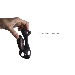 Вібронасадка на член Adrien Lastic Gladiator з пультом LRS, стимуляція клітора та точки G, 2 мотори - - фото №3