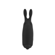 Віброкуля Adrien Lastic Pocket Vibe Rabbit Black зі стимулювальними вушками - фото №1