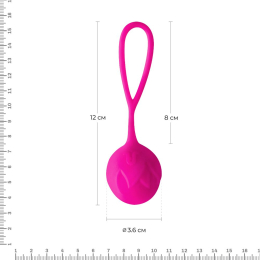 Вагінальні кульки Adrien Lastic Geisha Lastic Balls M?a Magenta (L), діаметр 4 см, маса 42 г - - фото №2