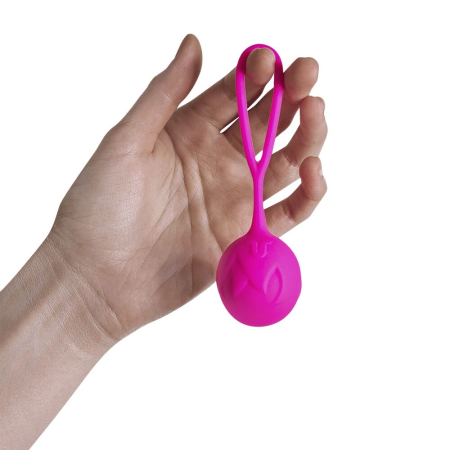 Вагінальні кульки Adrien Lastic Geisha Lastic Balls M?a Magenta (L), діаметр 4 см, маса 42 г - фото №4