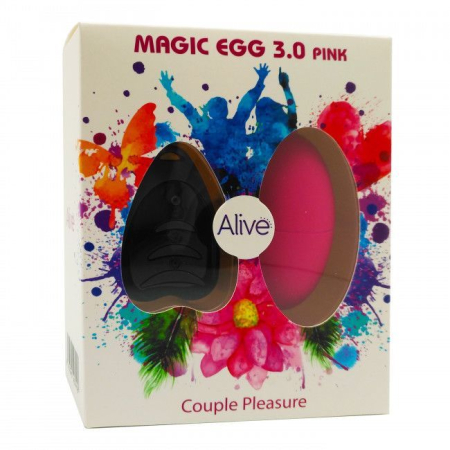 Віброяйце Alive Magic Egg 3.0 Pink із пультом ДУ - фото №4