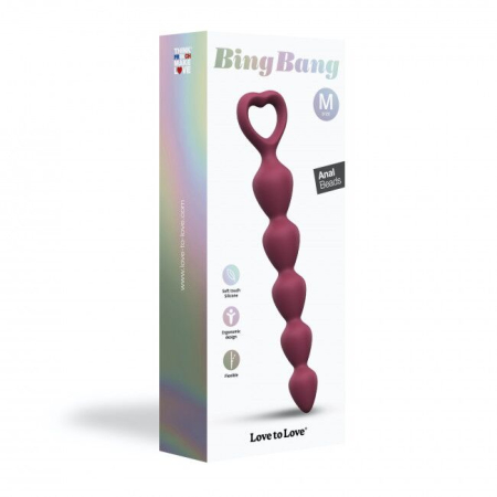 Анальний ланцюжок Love To Love BING BANG M - PLUM STAR - фото №6