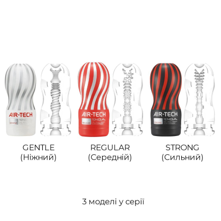 Мастурбатор Tenga Air-Tech Strong, більш висока аеростимуляція та всмоктувальний ефект - фото №7