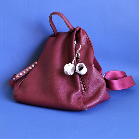 Брелок Наручники Білий - фото №3