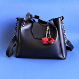 Брелок Наручники Червоний - - фото №3