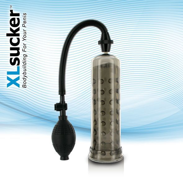 Вакуумна помпа XLsucker Penis Pump Black для члена довжиною до 18см, діаметр до 4 см - фото