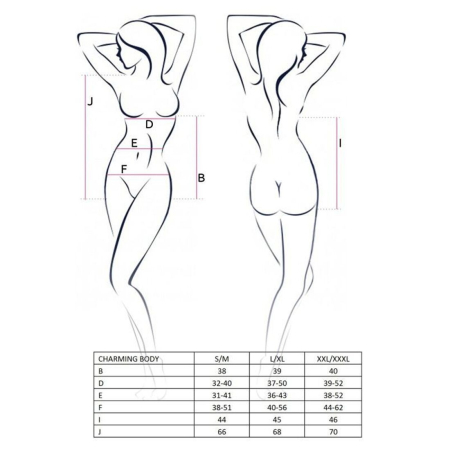 Боді Passion CHARMING BODY S/M, black №3