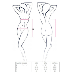 Прозора сорочка приталена Passion TARANEE CHEMISE S/M, black, трусики - - фото №5