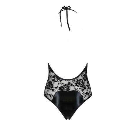 Боді з дуже глибоким декольте Passion DARYL BODY L/XL, black - фото №6