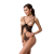 Боді монокіні з відкритими грудьми Passion JUSTINA BODY L/XL, black - фото