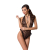Боді монокіні з глибоким декольте Passion OTAVIA BODY S/M, black - фото