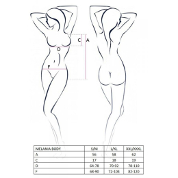 Боді Passion MELANIA BODY L/XL, black - - фото №5