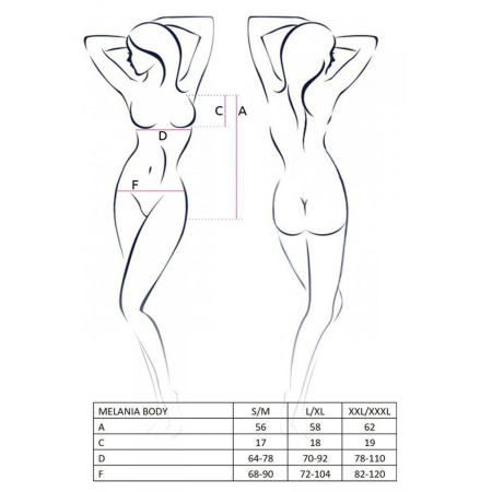 Боді Passion MELANIA BODY L/XL, black - фото №5