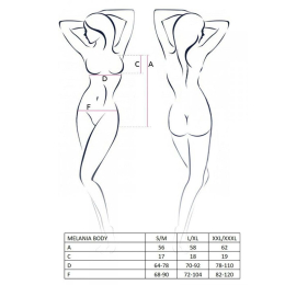 Боді Passion MELANIA BODY S/M, black - - фото №5