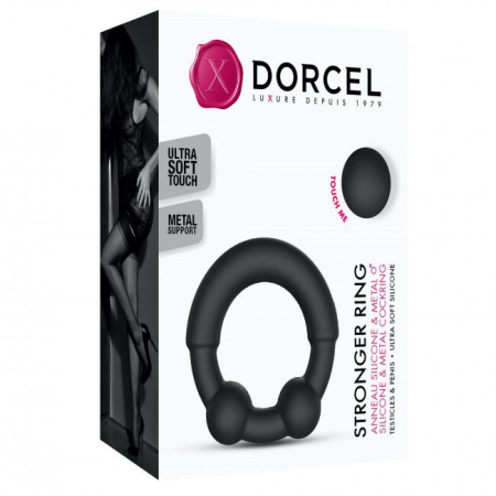 Ерекційне кільце з металевими вставками Dorcel STRONGER RING - фото №8