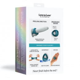 Ерекційне кільце подвійне Love To Love FLUX RING - TEAL ME - - фото №7