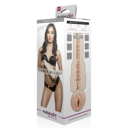 Мастурбатор Fleshlight Girls: Emily Willis - Squirt, зі зліпка вагіни, дуже ніжний - фото №4