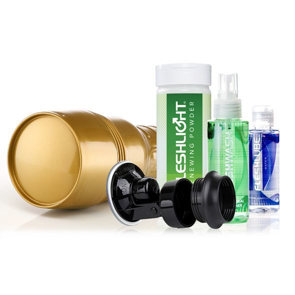 Мастурбатор Fleshlight STU Value Pack: присоска, змазка, очищувальний та відновлювальний засіб - фото