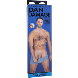 Фалоімітатор Doc Johnson Signature Cocks Dan Damage 10 inch UltraSkyn - - фото №5