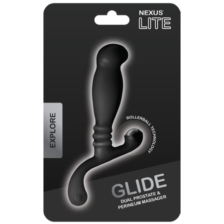 Масажер простати Nexus Glide Black для новачків, ультрастимулюючий, з масажером промежини - фото №2