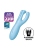 Кліторальний смарт вібратор Satisfyer Threesome 4 Blue з трьома пальчиками - фото