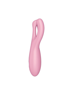 Кліторальний смарт-вібратор Satisfyer Threesome 4 Pink з трьома пальчиками - - фото №3