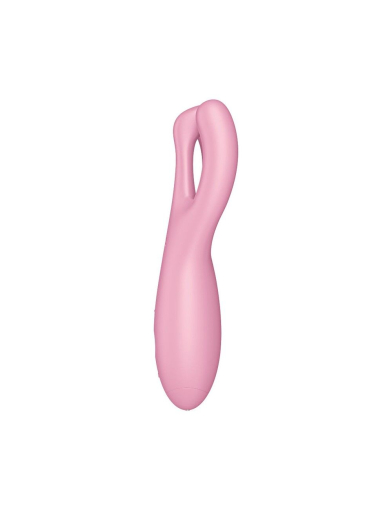 Кліторальний смарт-вібратор Satisfyer Threesome 4 Pink з трьома пальчиками - фото №3