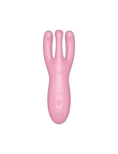 Кліторальний смарт-вібратор Satisfyer Threesome 4 Pink з трьома пальчиками - фото №2