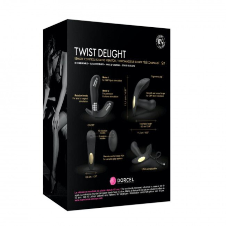 Універсальний вібратор з перлинним масажем Dorcel TWIST DELIGHT - фото №11