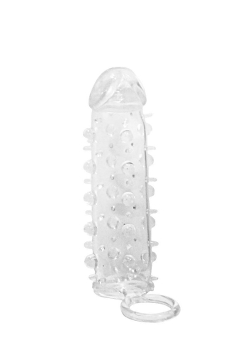 Насадка на член Dorcel Mr. Orgasm з кільцем для мошонки, ультрастимулювальний рельєф - фото