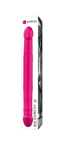Фалоімітатор двосторонній Dorcel Real Double Do Magenta, діаметр 4 см, довжина 42 см №2