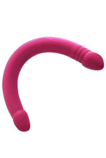 Фалоімітатор двосторонній Dorcel Real Double Do Magenta, діаметр 4 см, довжина 42 см №3