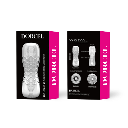 Мастурбатор Dorcel Double OO, двосторонній, два рельєфи №4