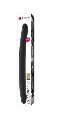 Фалоімітатор двосторонній Dorcel Real Double Do Black, діаметр 4 см, довжина 42 см - фото №2