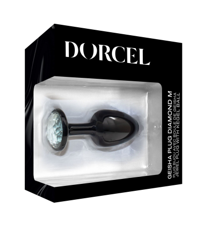 Анальна пробка Dorcel Geisha Plug Diamond M з кулькою всередині, створює вібрації, макс. діам. 3,2см - фото №6